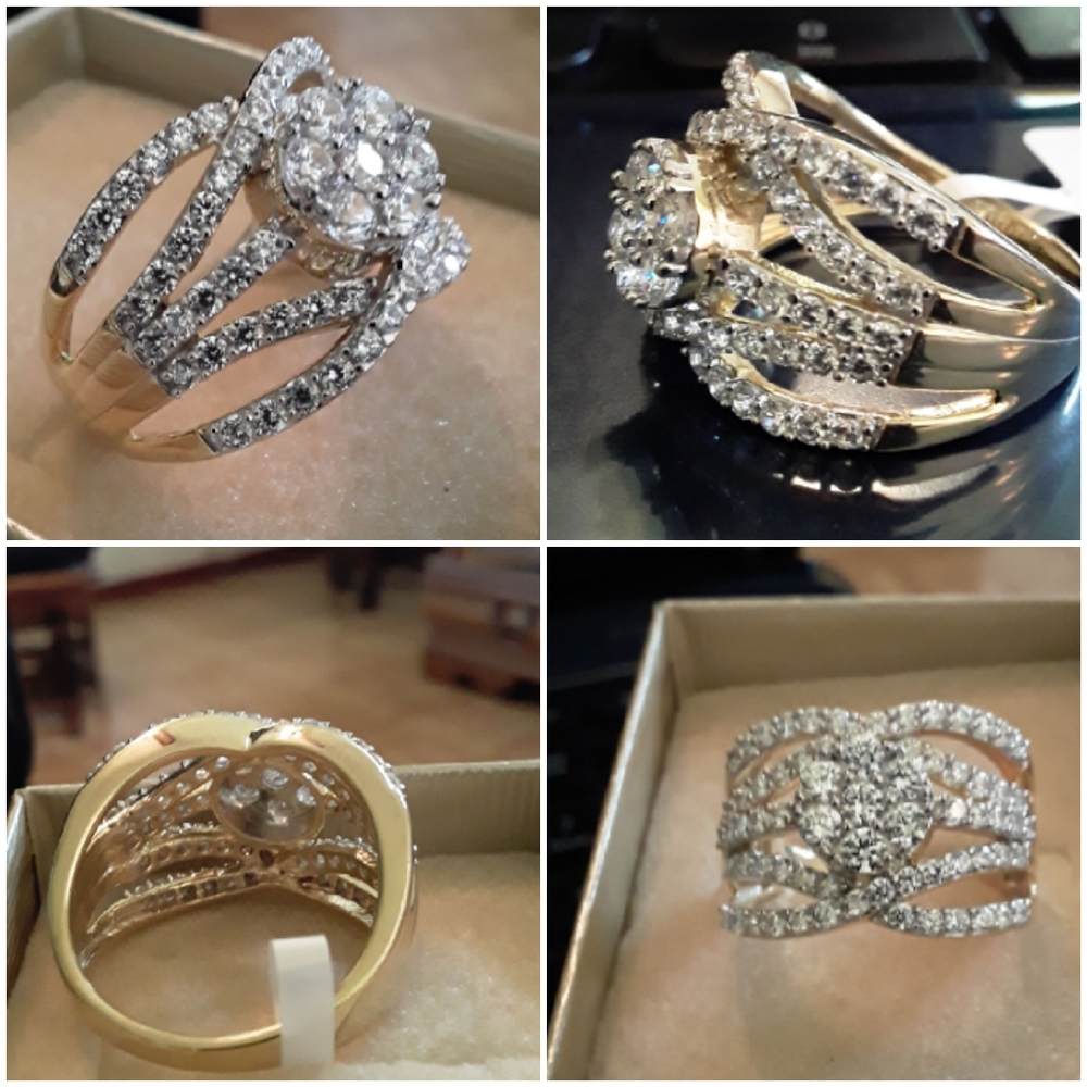 Belle luce yellow gold over silver dia. Sim.